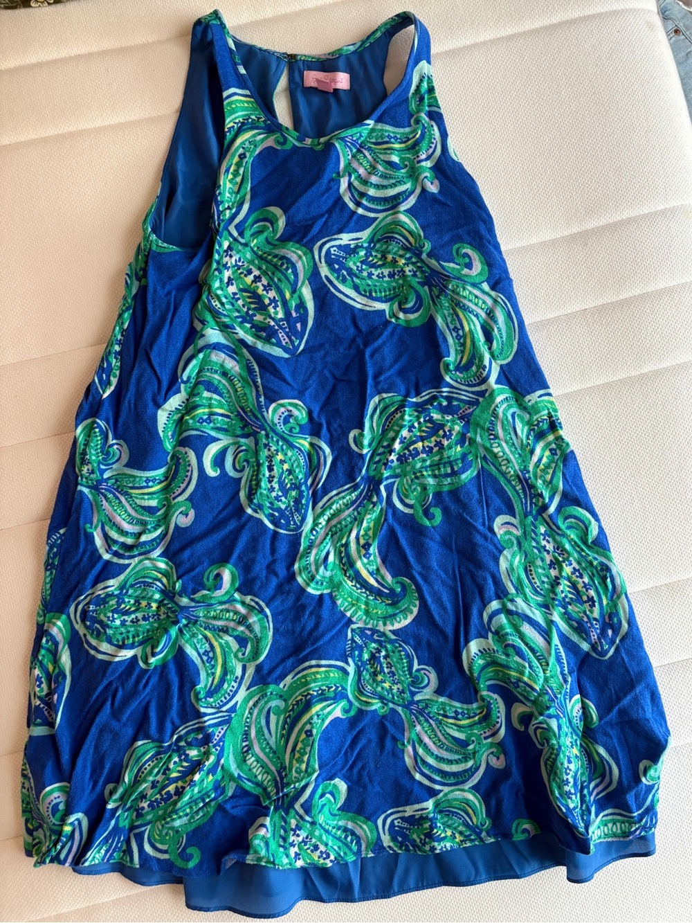 Lily Pulitzer blue and green mini dress